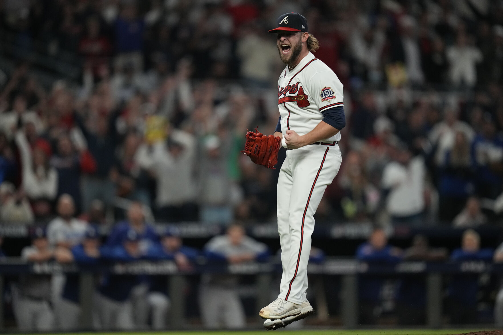 APTOPIX NLCS Dodgers Braves Baseball